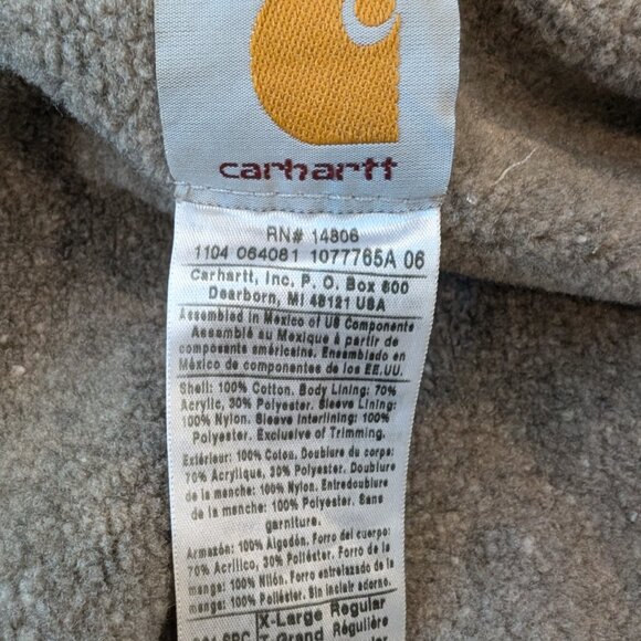 Carhartt C61 SPC Sandstone Ridge Coat Sherpa Fleece lined Spruce Green XL - Picture 8 of 8